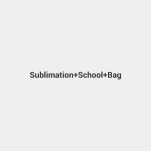 Sublimation School Bag