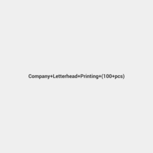 Company Letterhead Printing (100 pcs)